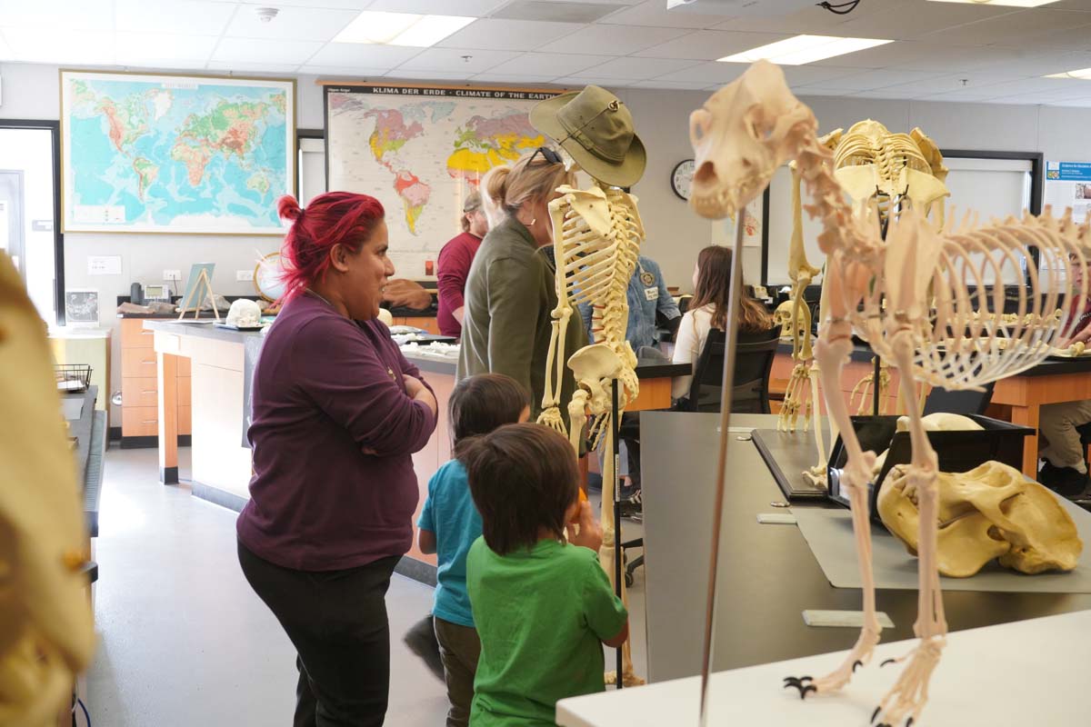 People at Anthropology Open House