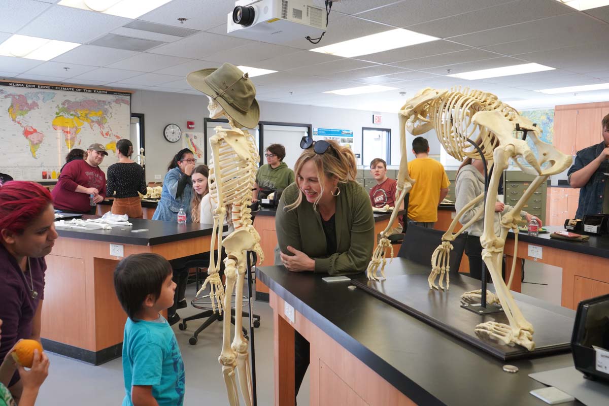 People at Anthropology Open House