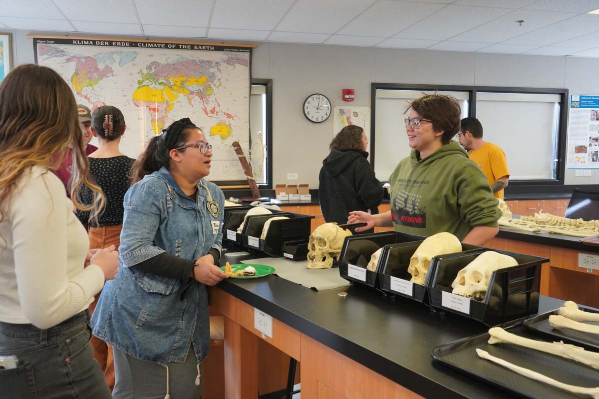 People at Anthropology Open House