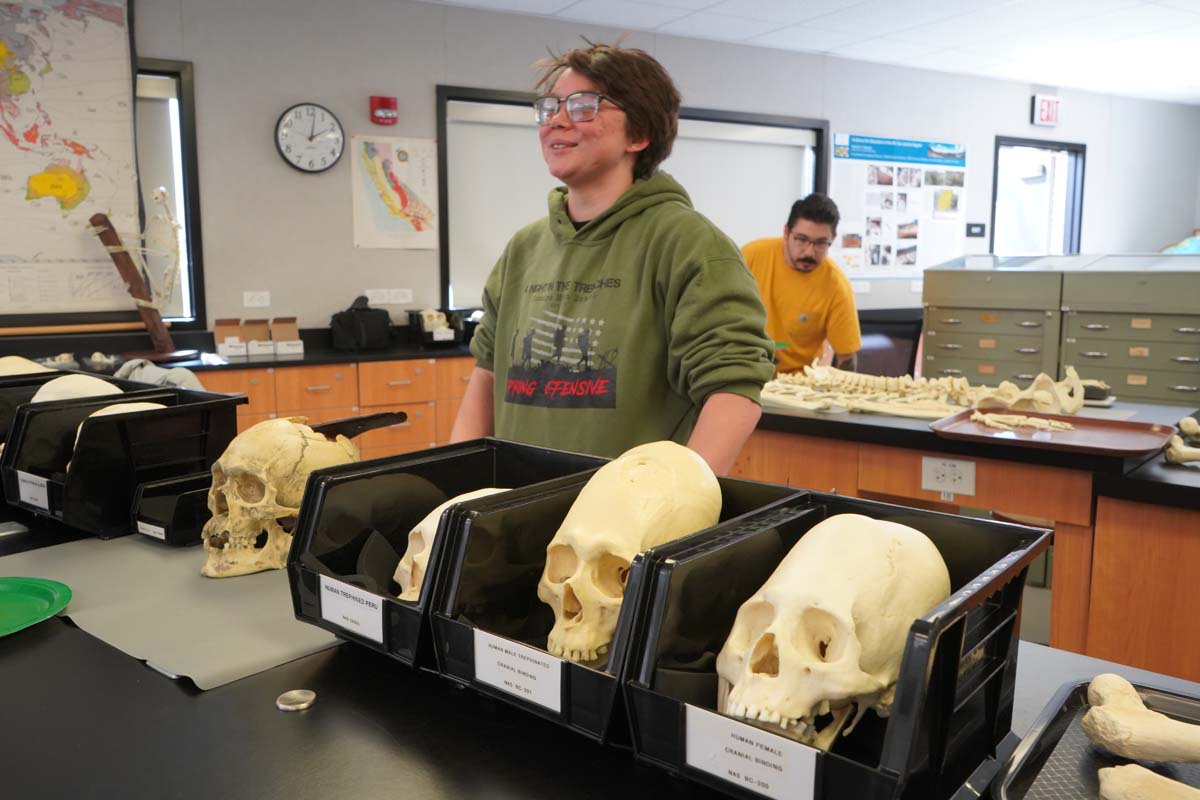 People at Anthropology Open House