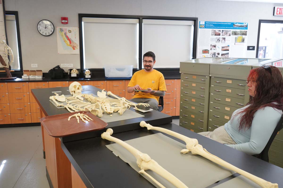People at Anthropology Open House