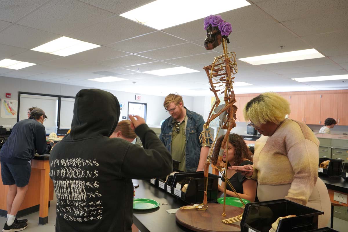 People at Anthropology Open House