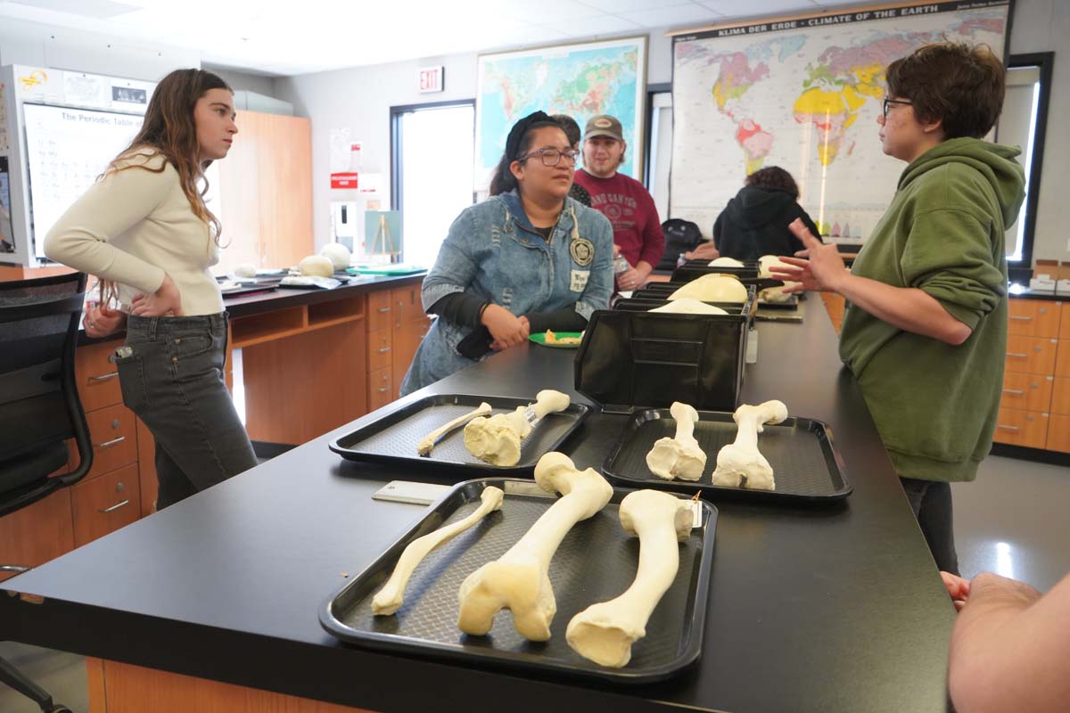 People at Anthropology Open House