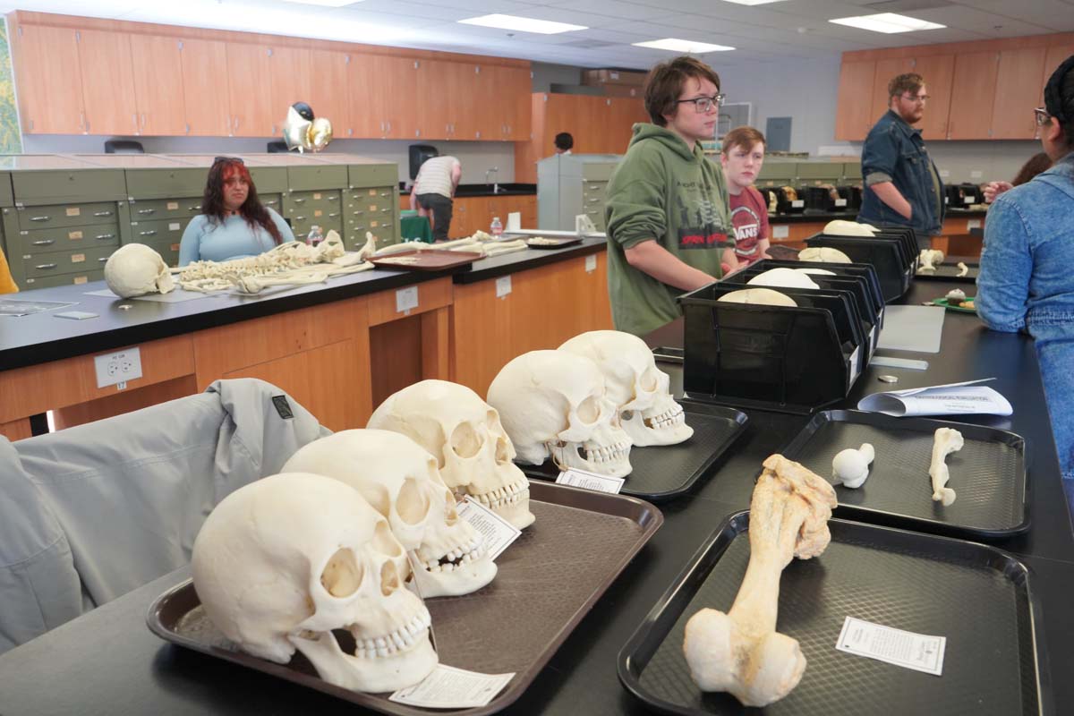 People at Anthropology Open House