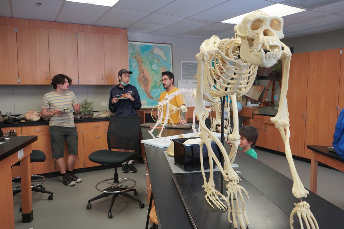 People at Anthropology Open House