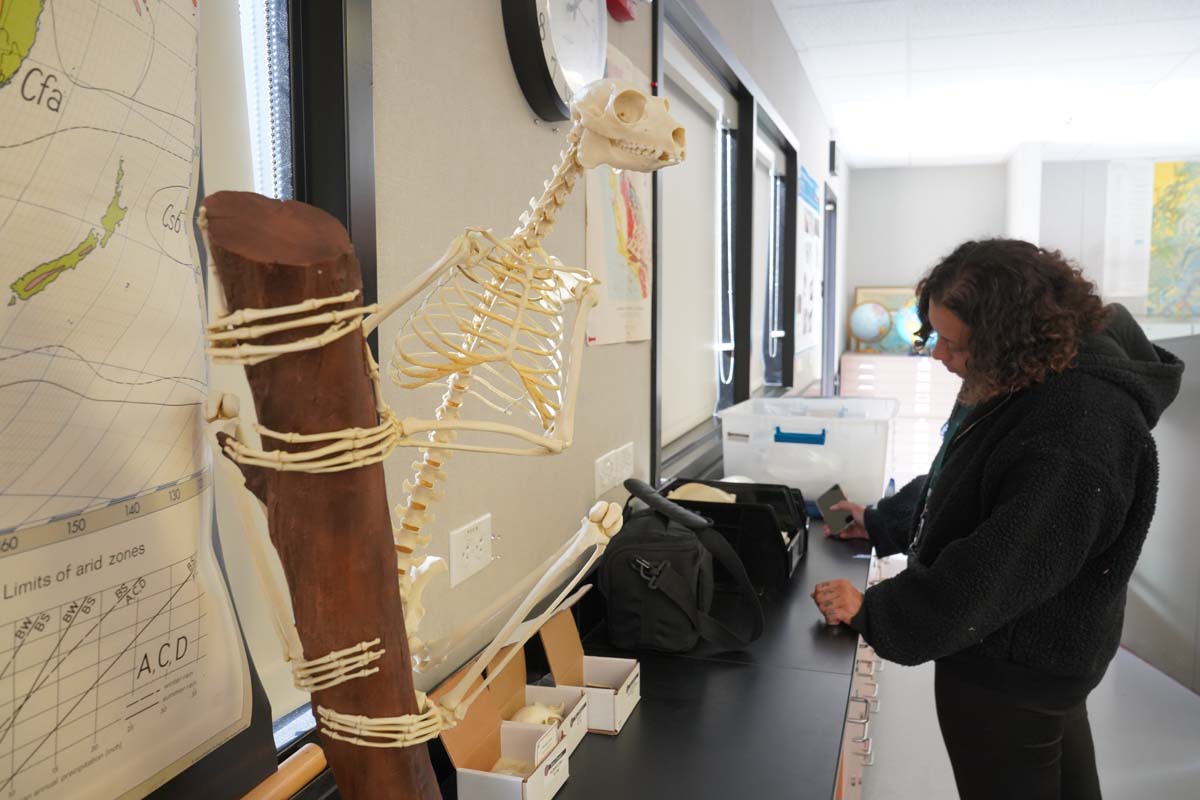 People at Anthropology Open House