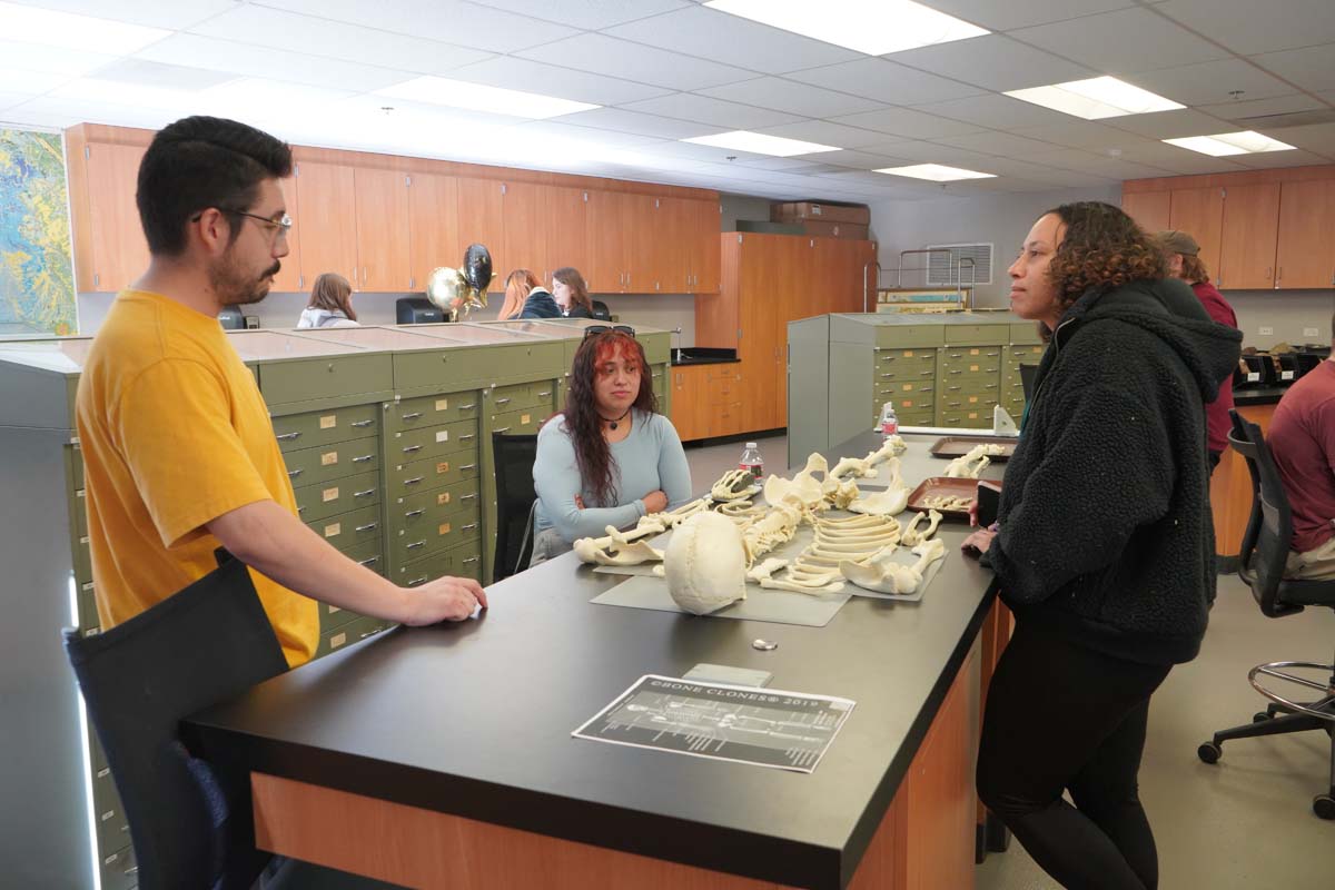 People at Anthropology Open House