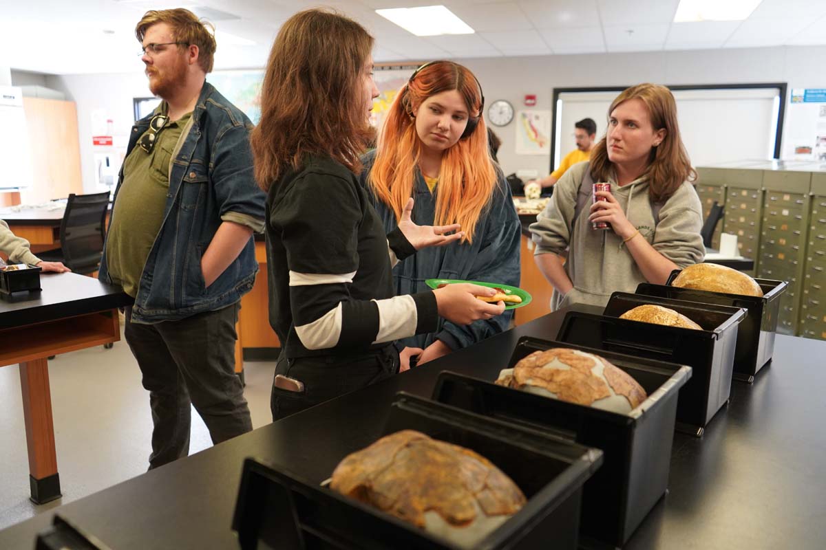 People at Anthropology Open House