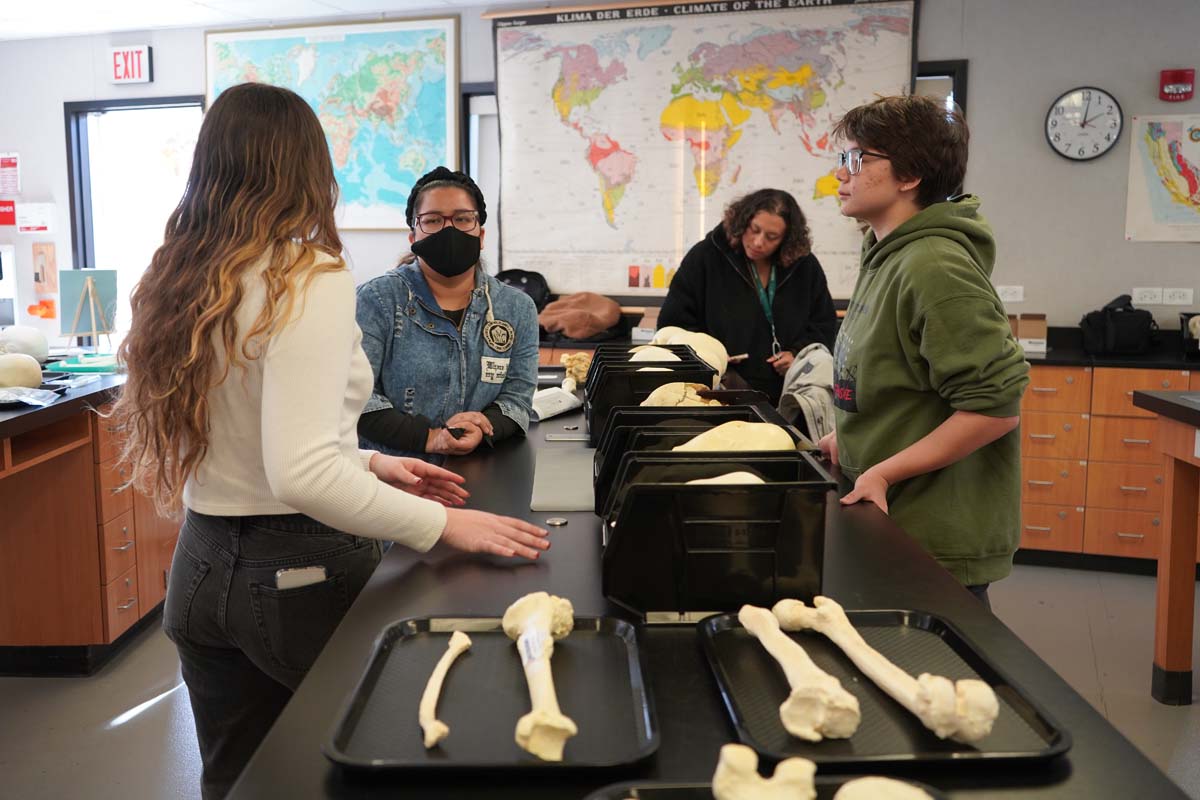 People at Anthropology Open House