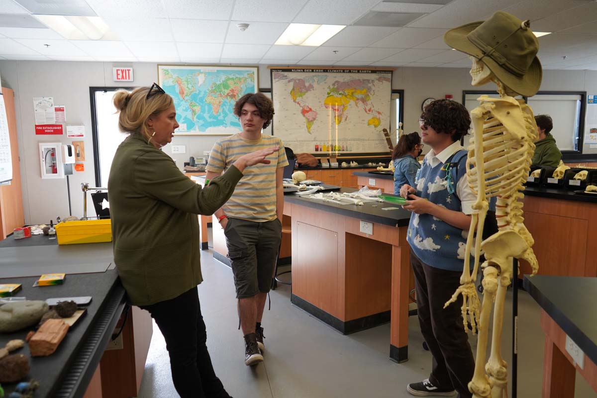 People at Anthropology Open House