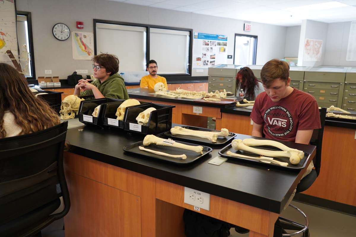 People at Anthropology Open House