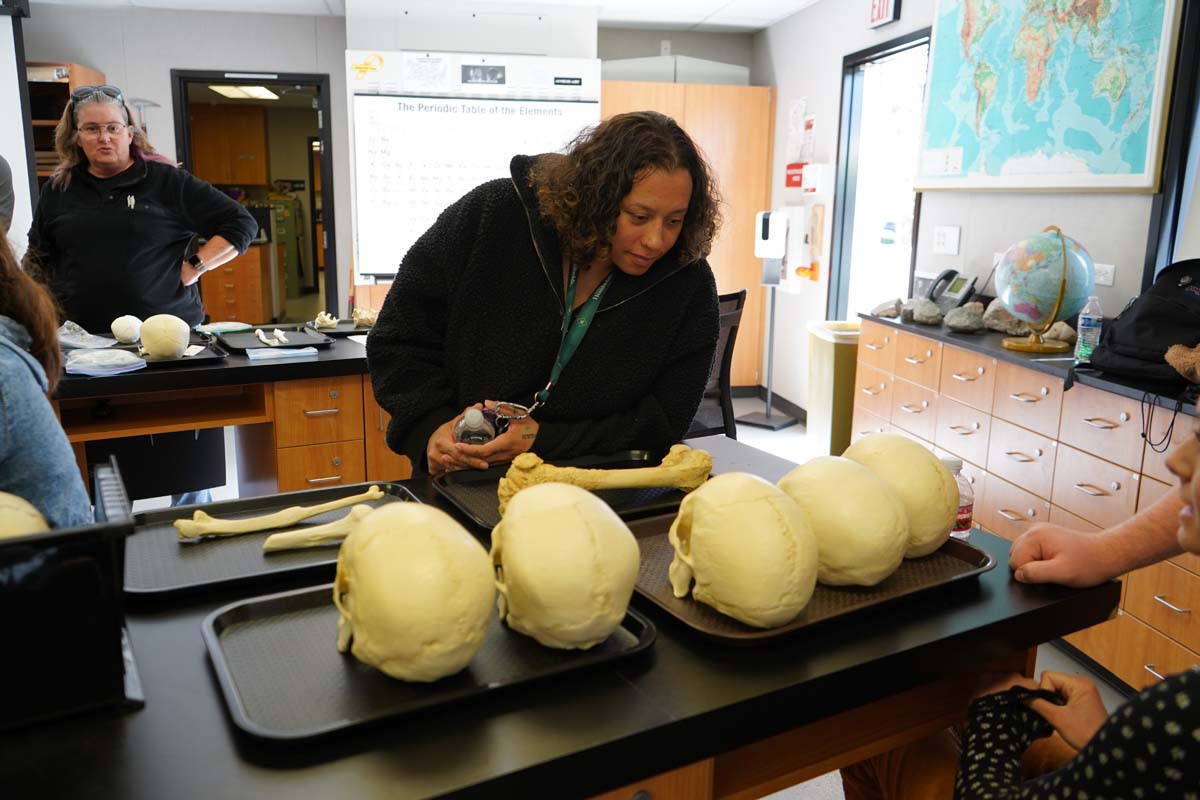 People at Anthropology Open House