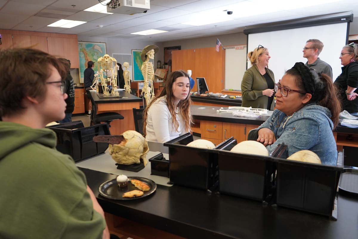 People at Anthropology Open House