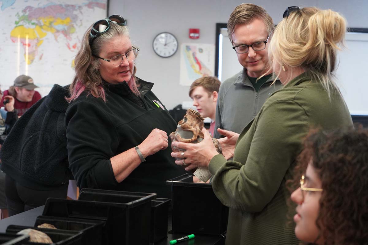 People at Anthropology Open House