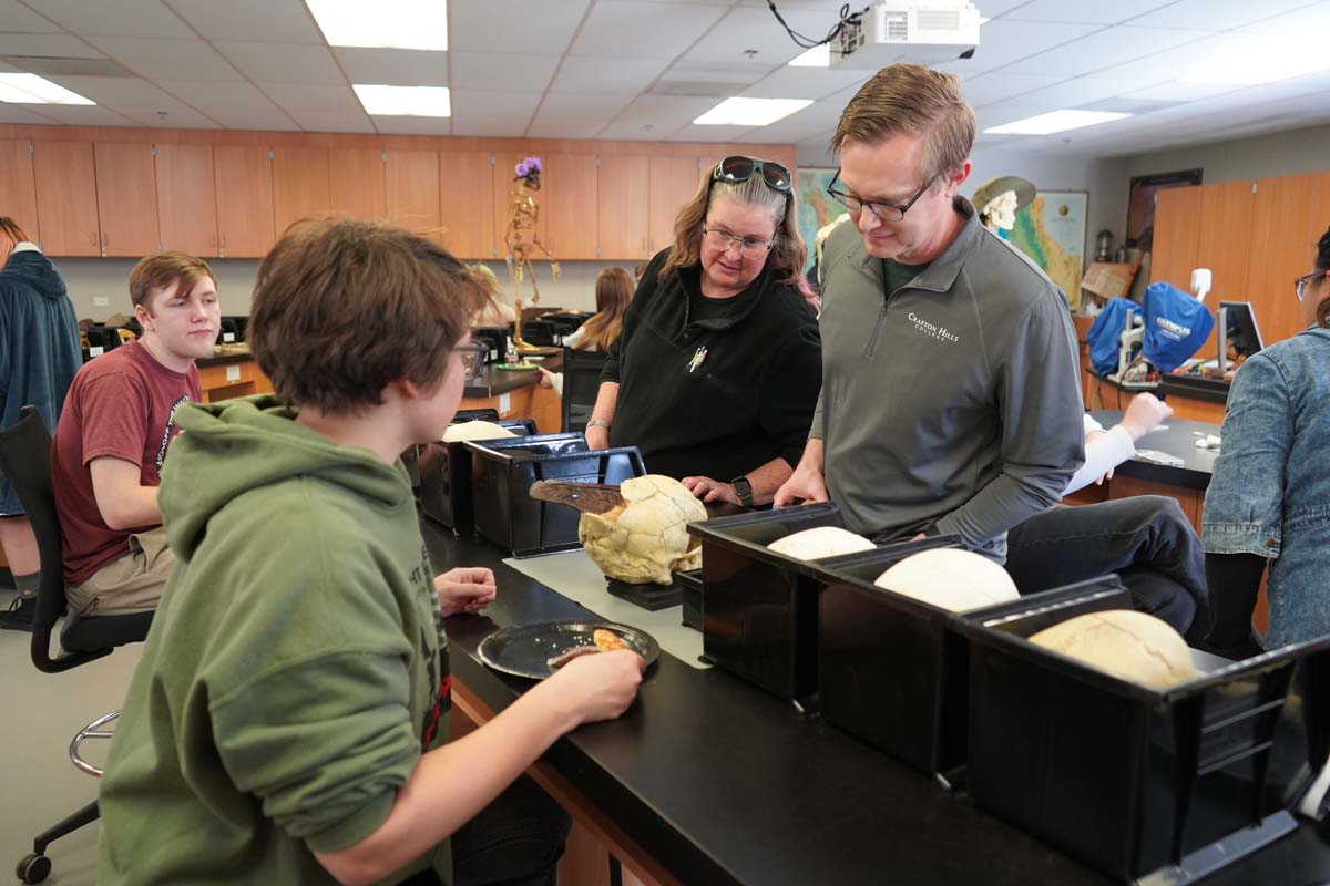 People at Anthropology Open House