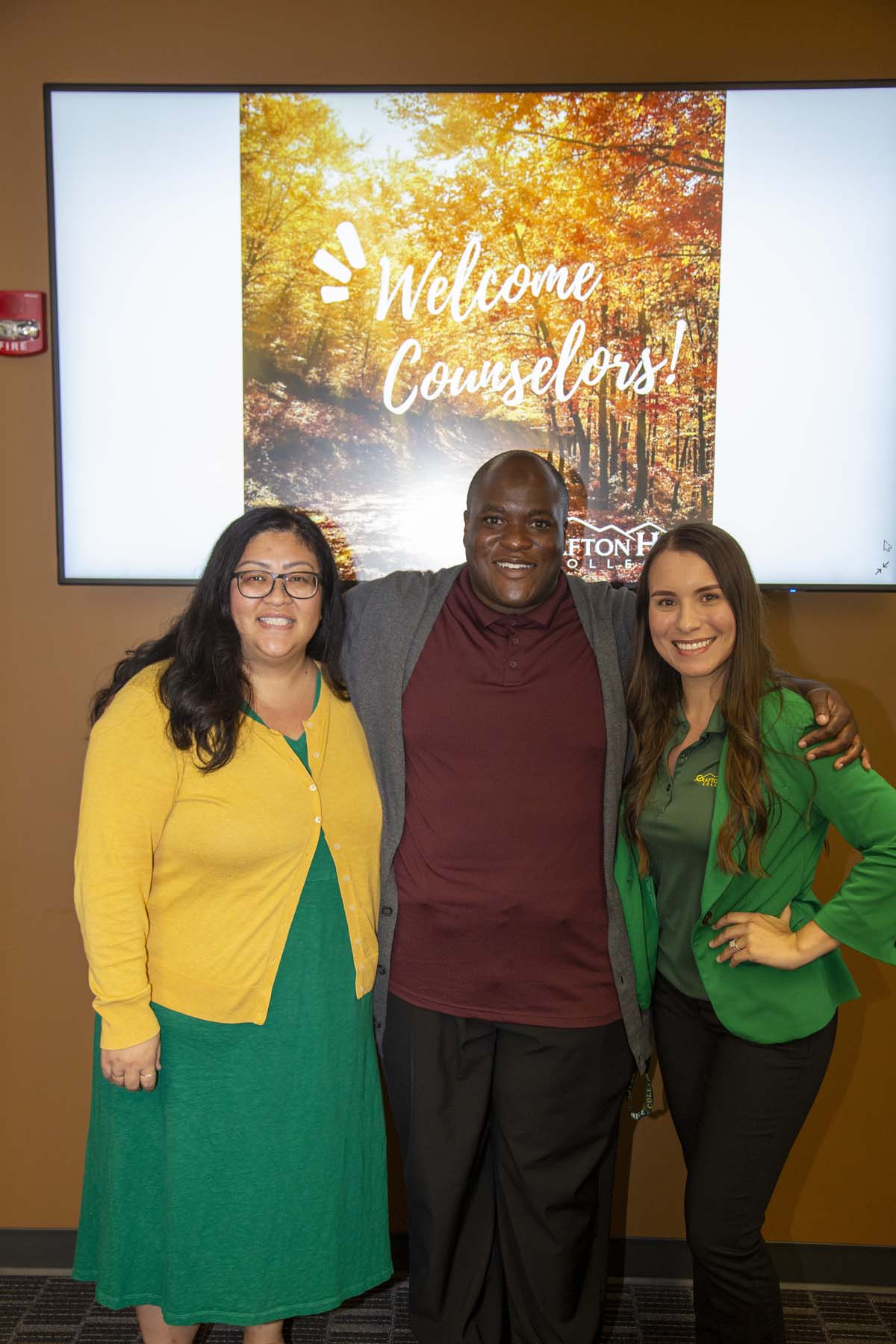 People enjoying the Counselor's Breakfast