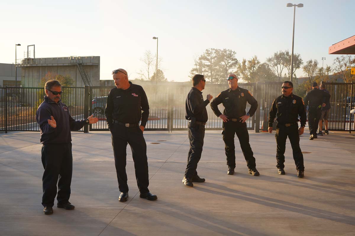 People at the sneak preview event