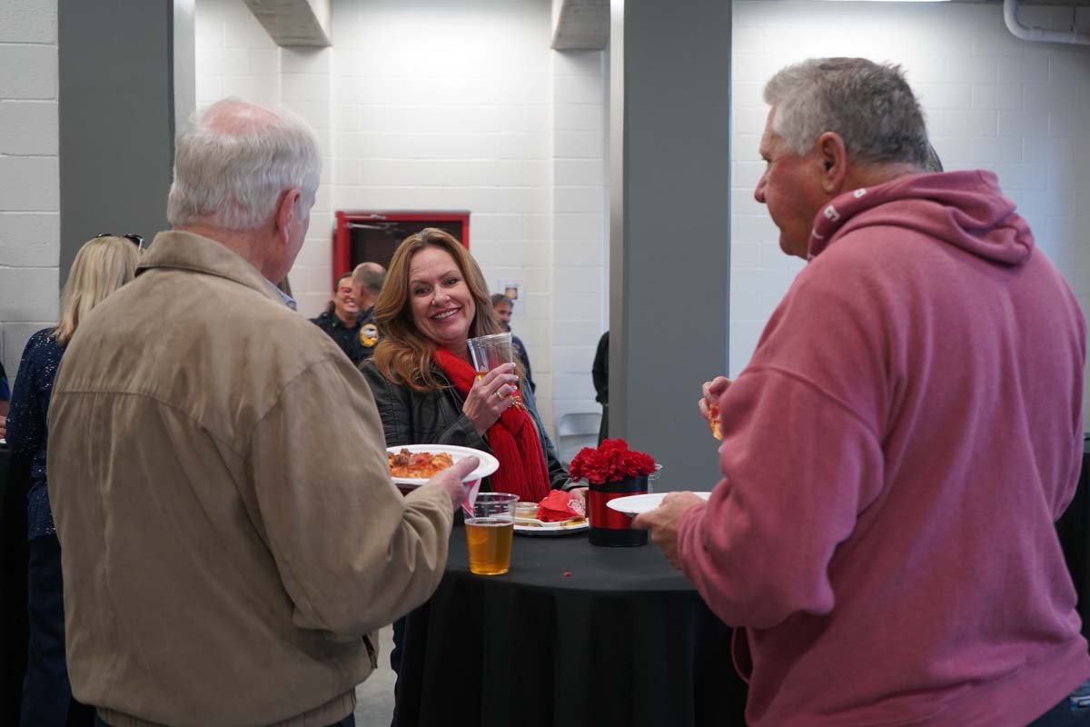 People at the sneak preview event