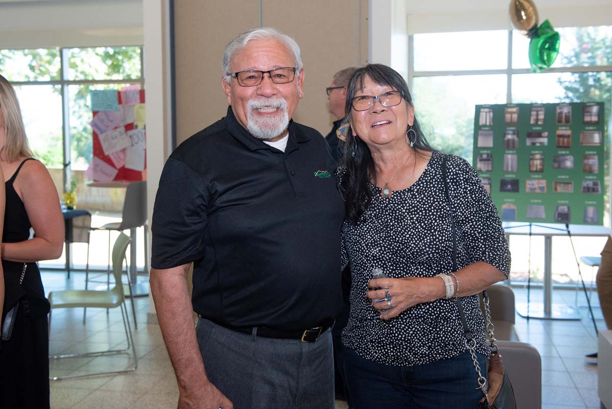 People enjoying the Paramedic Alumni Reception