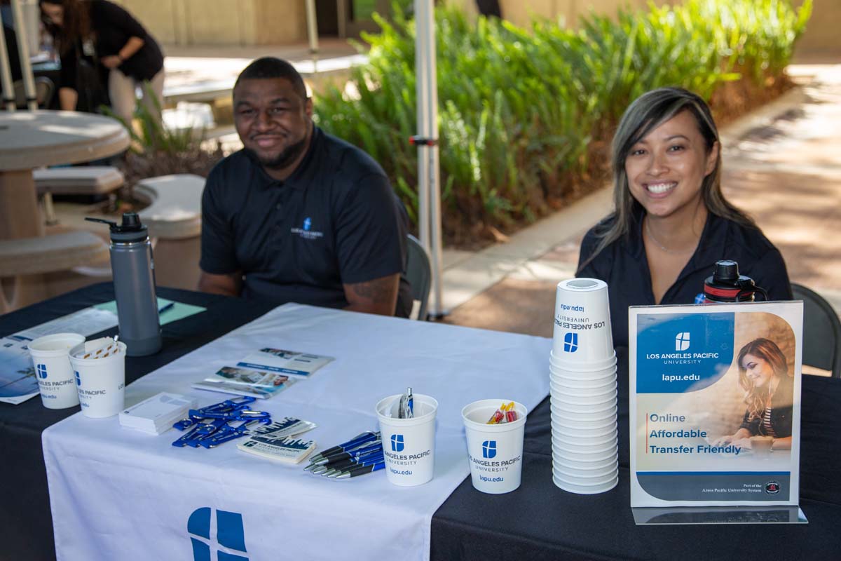 People enjoying the Transfer Fair