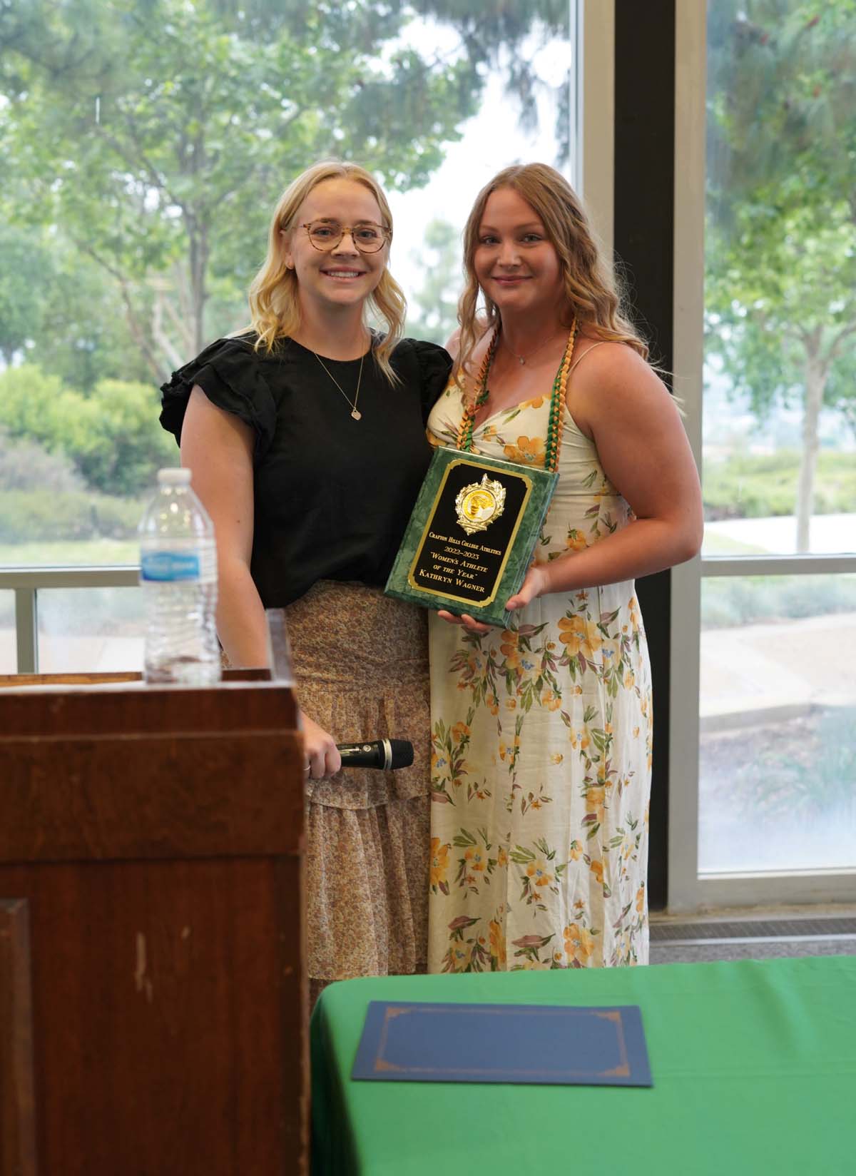 People enjoying the Athletics Banquet