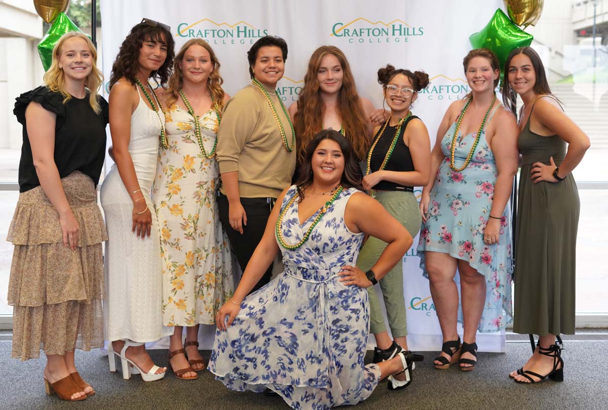 People enjoying the Athletics Banquet