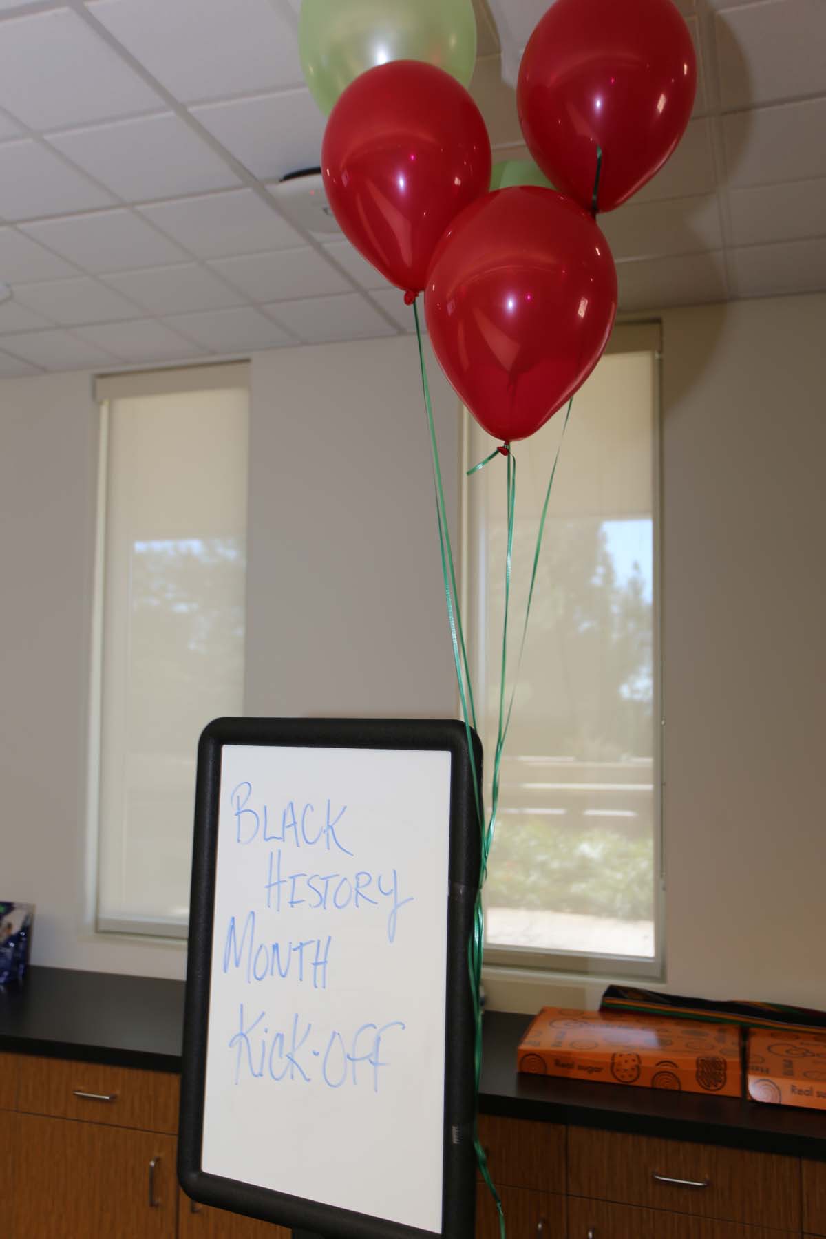 People enjoying the kick-off event