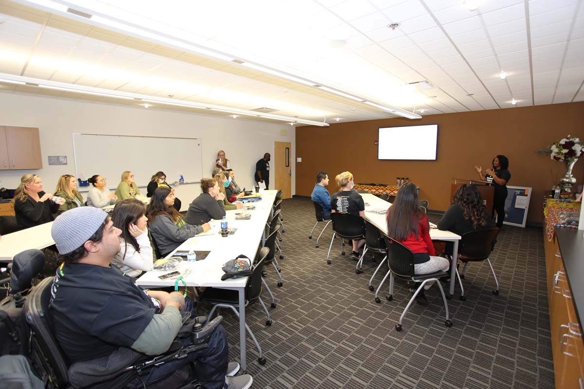 People enjoying the kick-off event