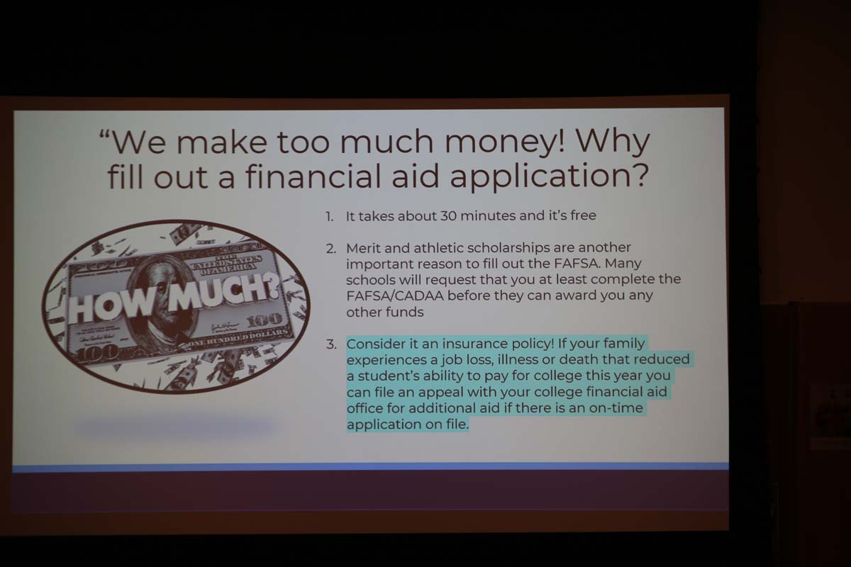 People at the Cash4College event