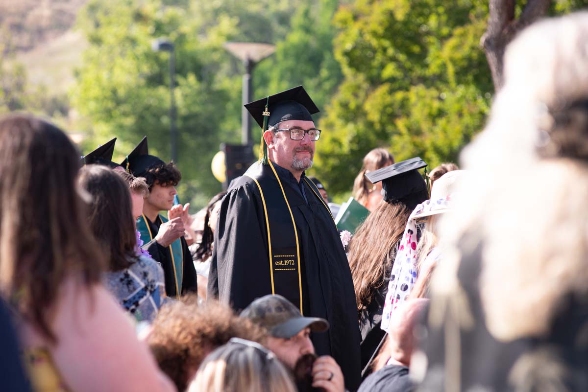 People enjoying Commencement