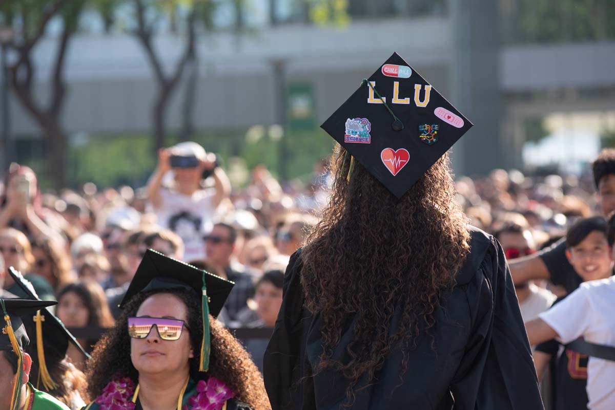 People enjoying Commencement