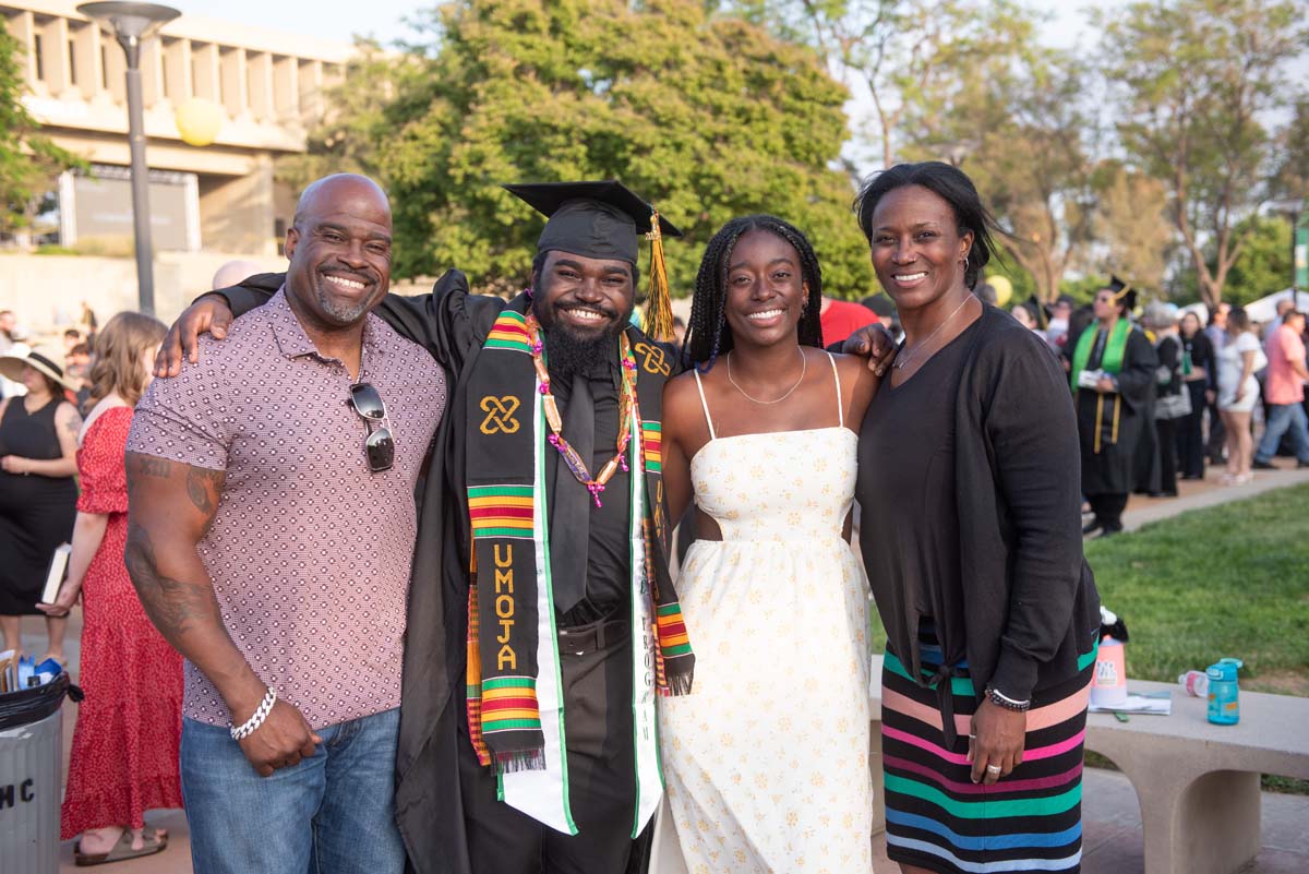 People enjoying Commencement
