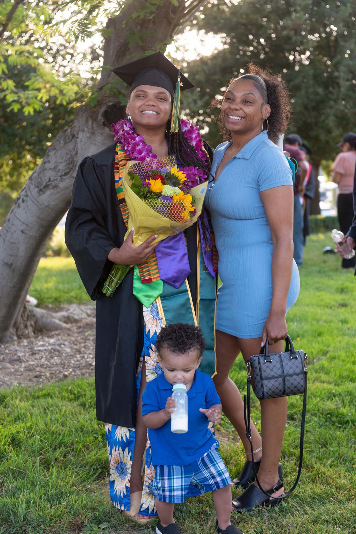 People enjoying Commencement