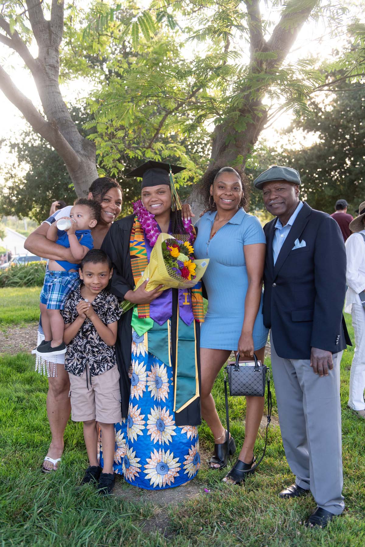People enjoying Commencement