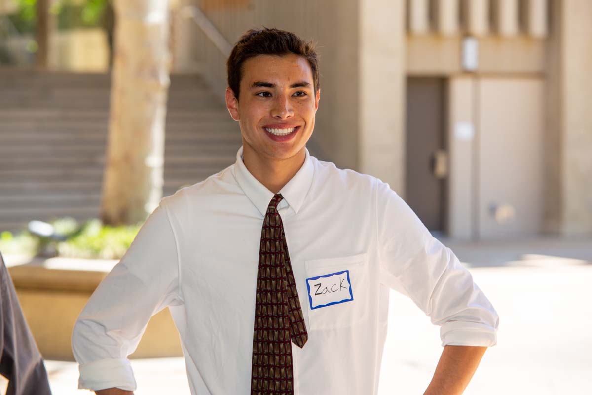 People enjoying the Etiquette Luncheon