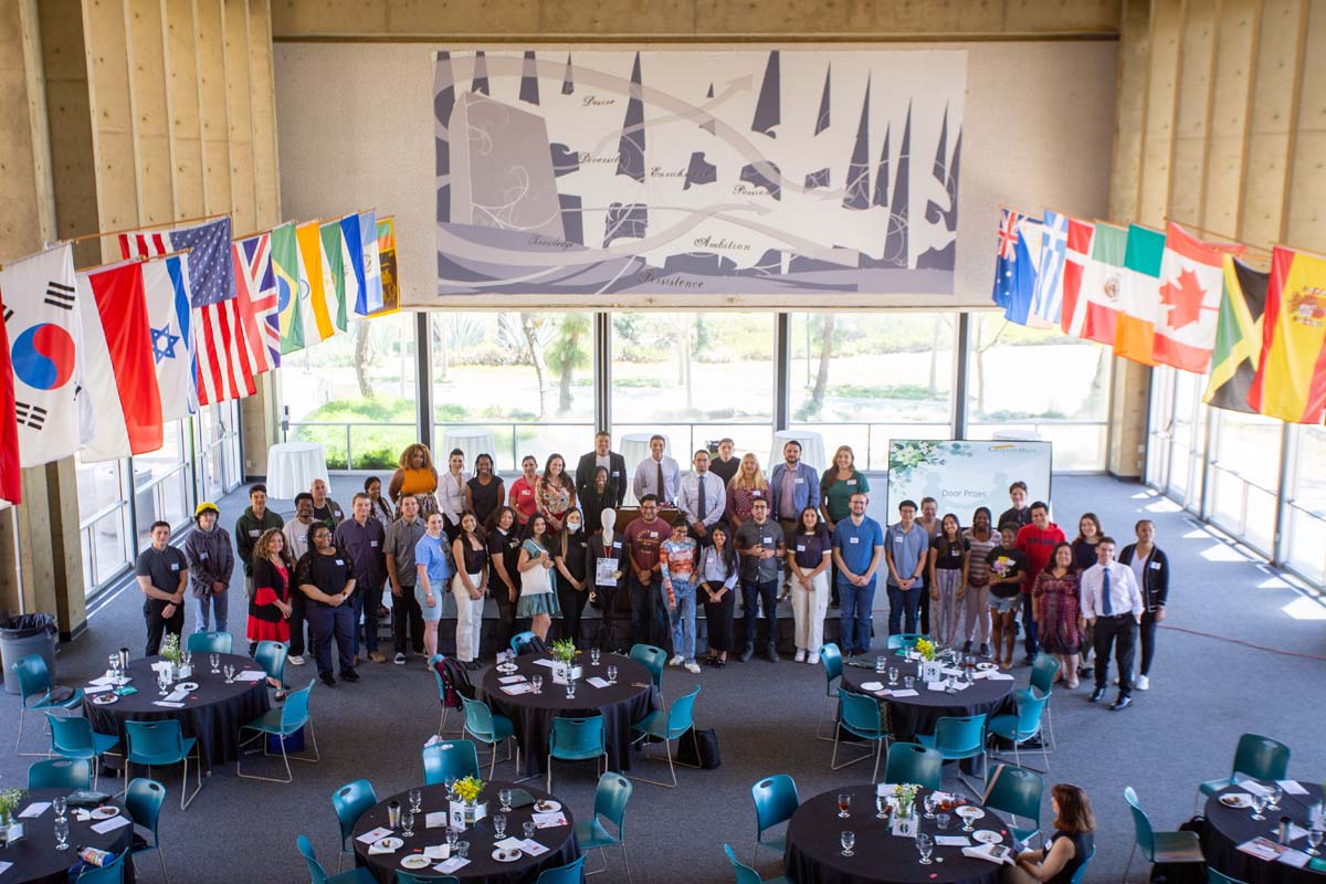 People enjoying the Etiquette Luncheon
