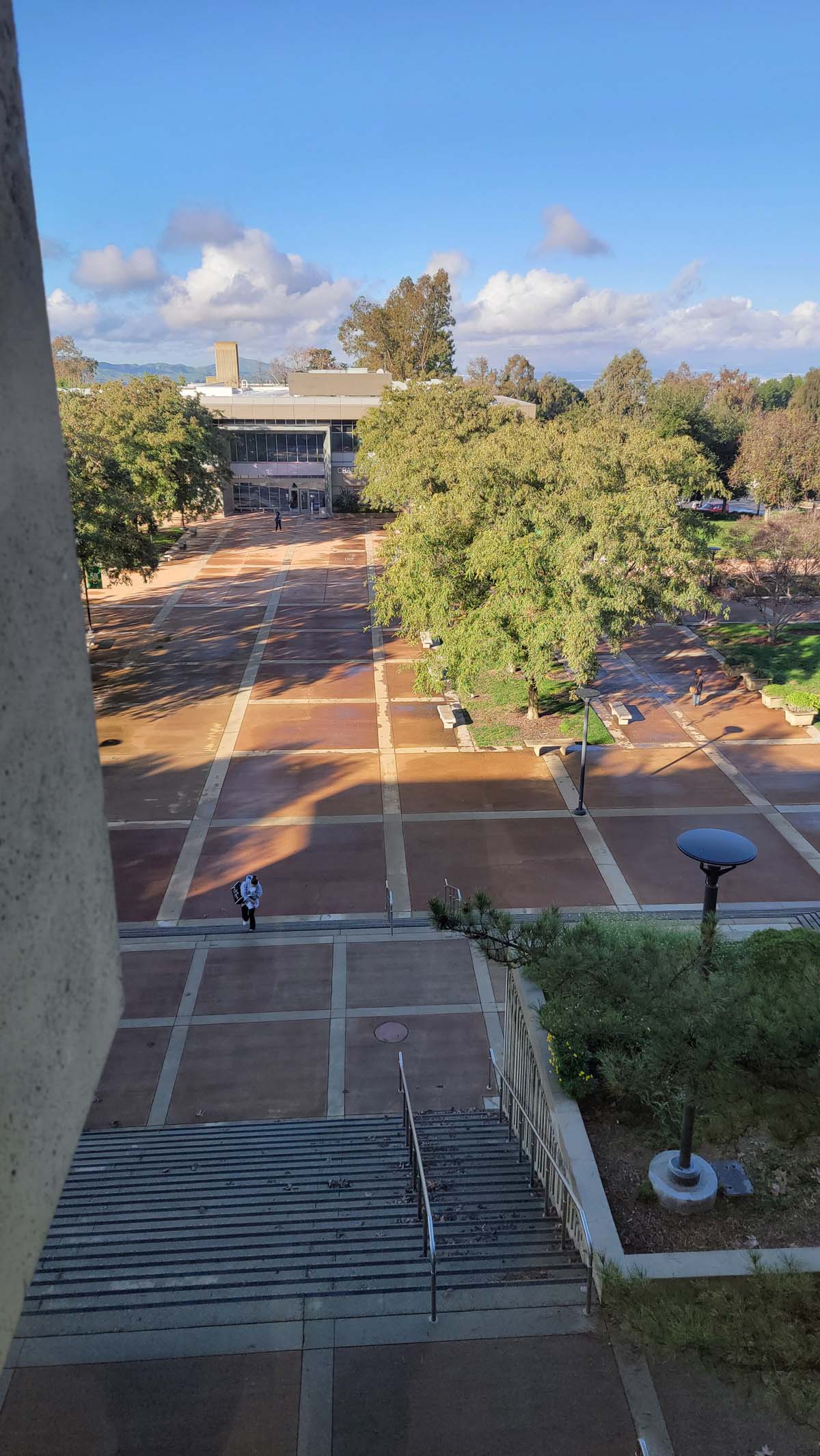 Students on the first day of Spring Semester