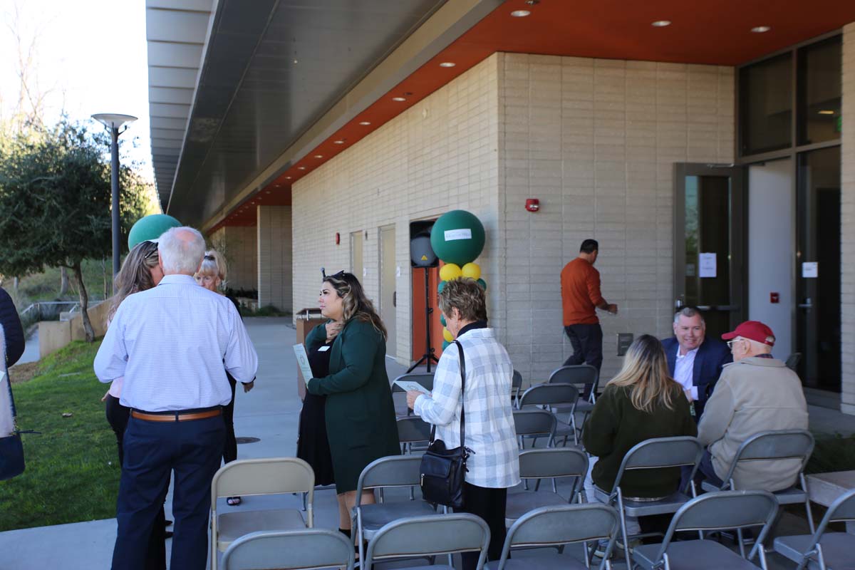 People enjoying the naming ceremony