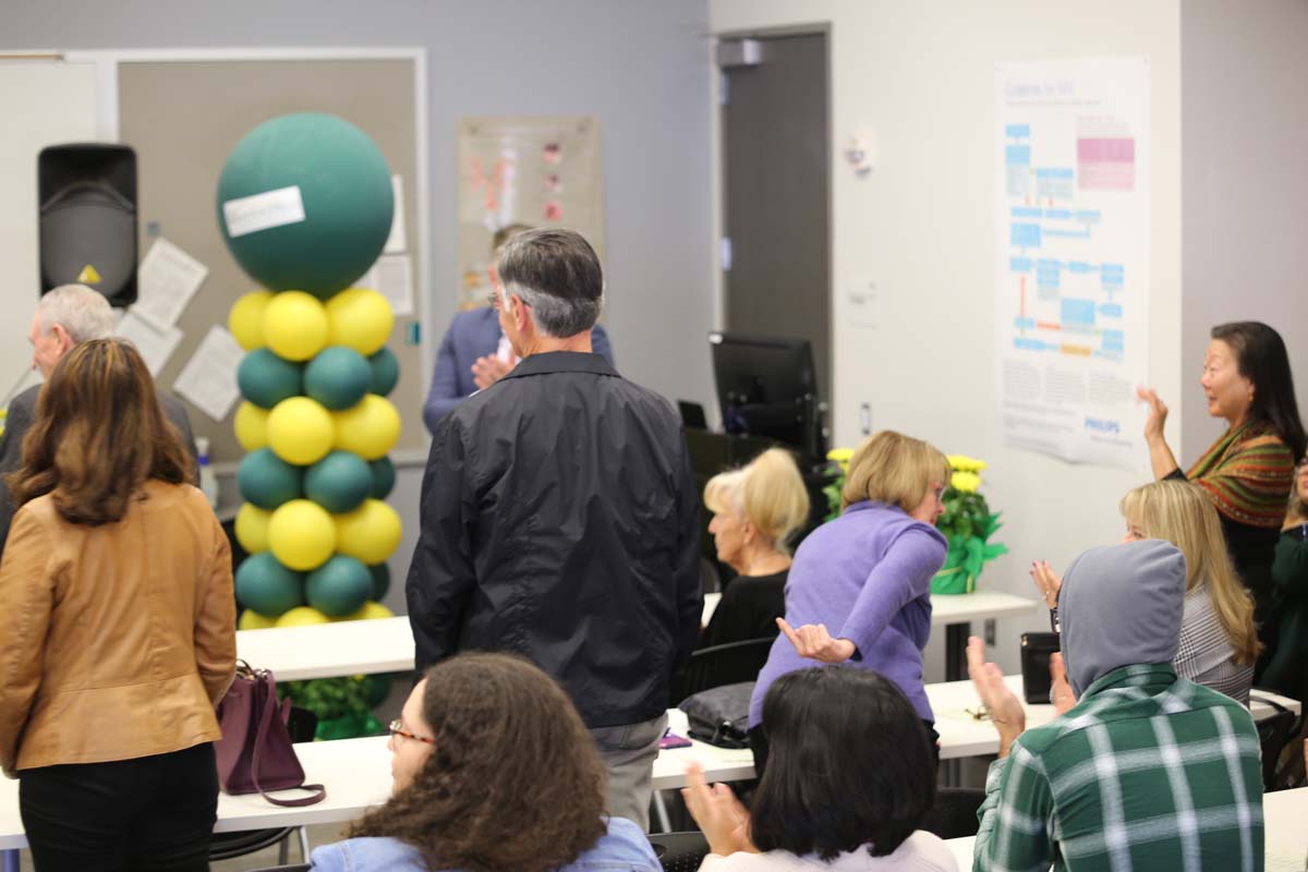 People enjoying the naming ceremony