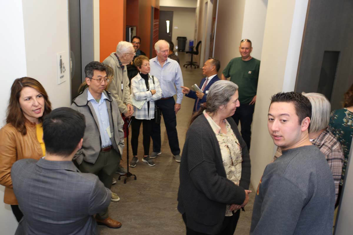 People enjoying the naming ceremony