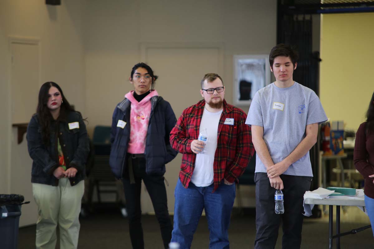 People enjoying the Honors Meet and Greet