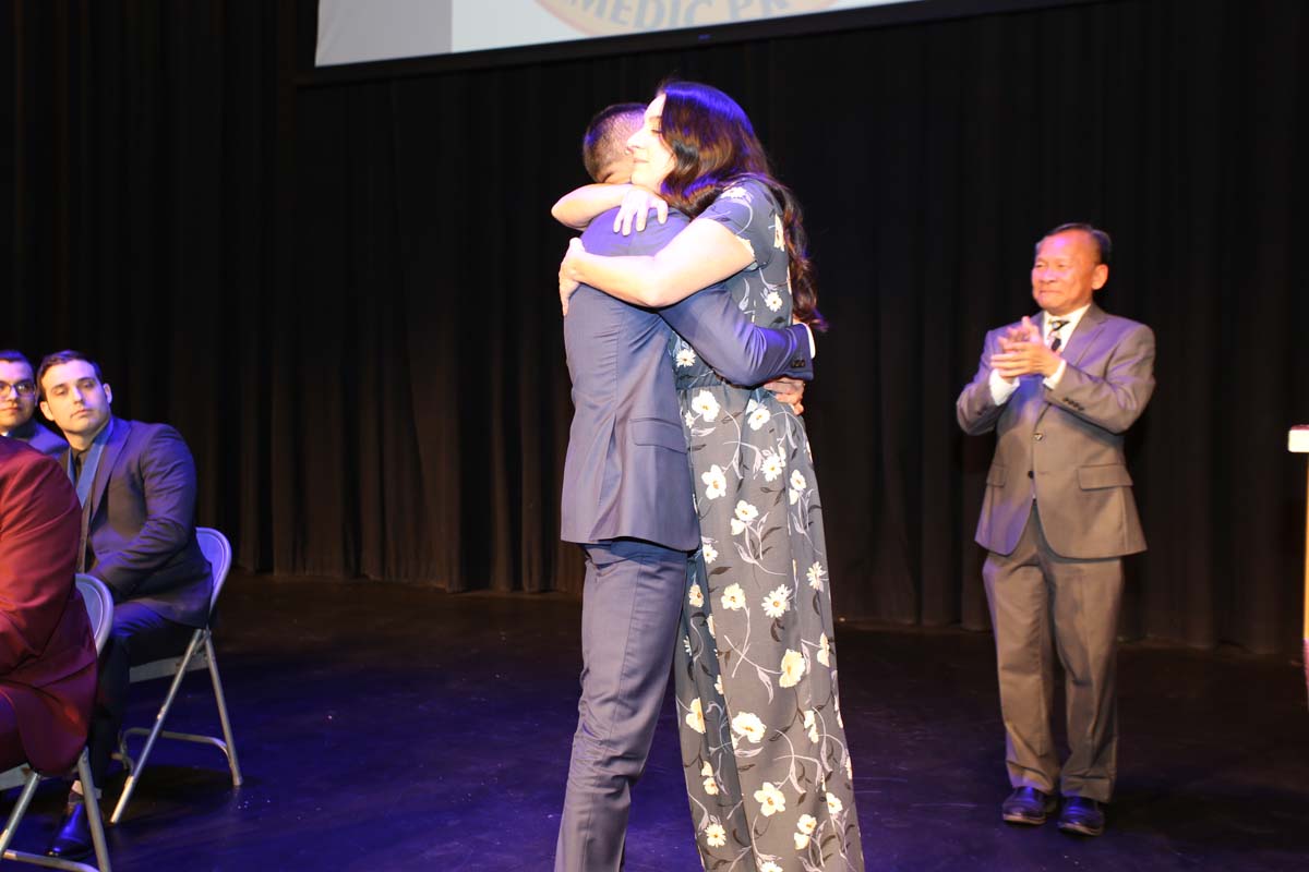People attending the Paramedic Graduation