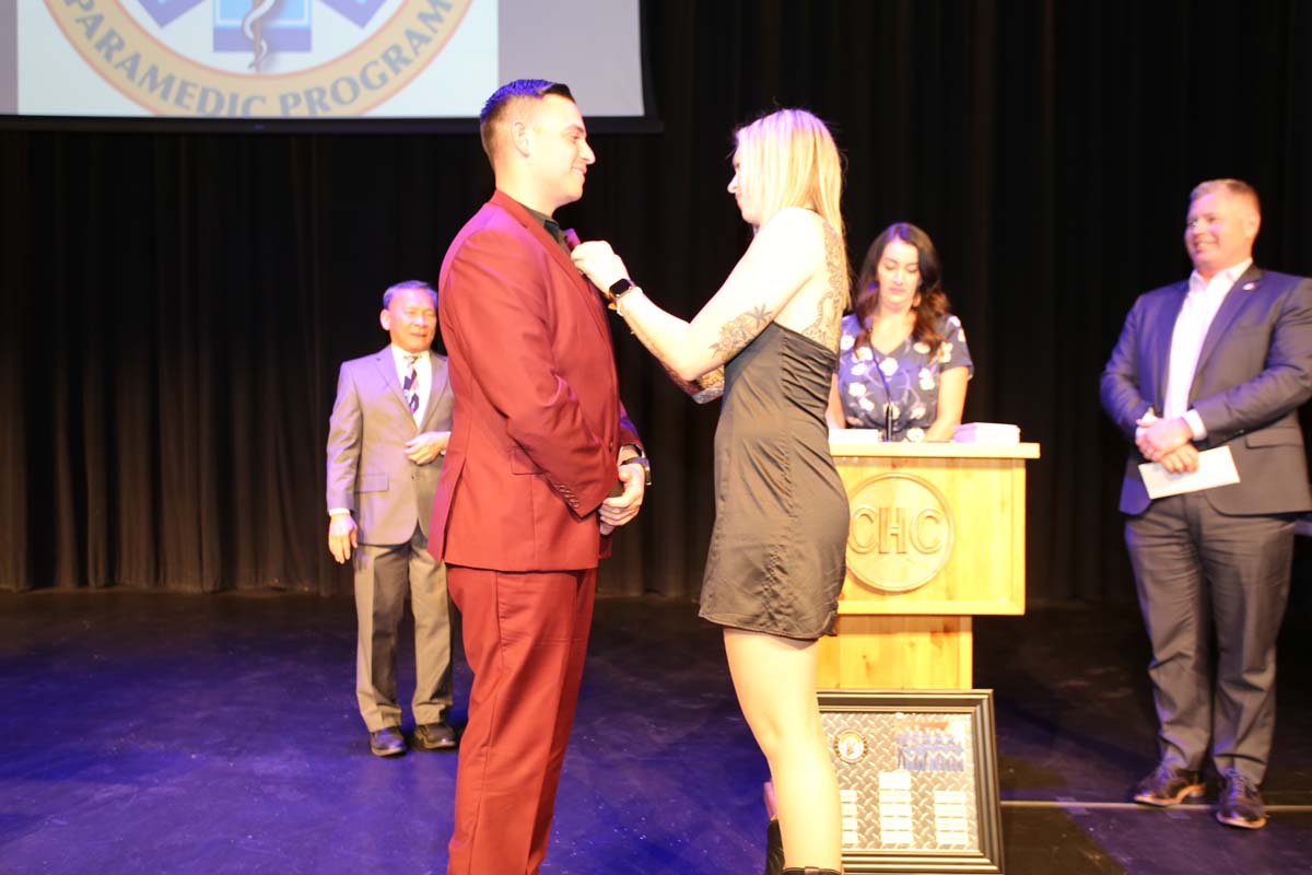 People attending the Paramedic Graduation