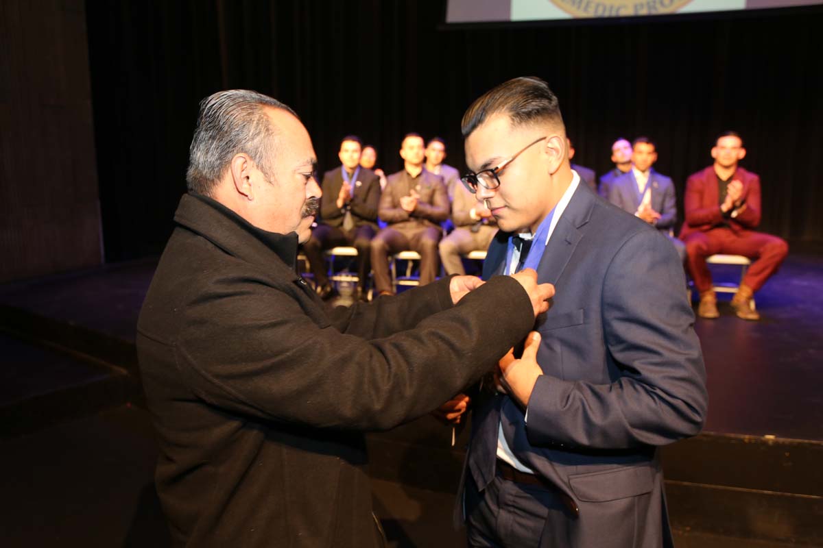 People attending the Paramedic Graduation