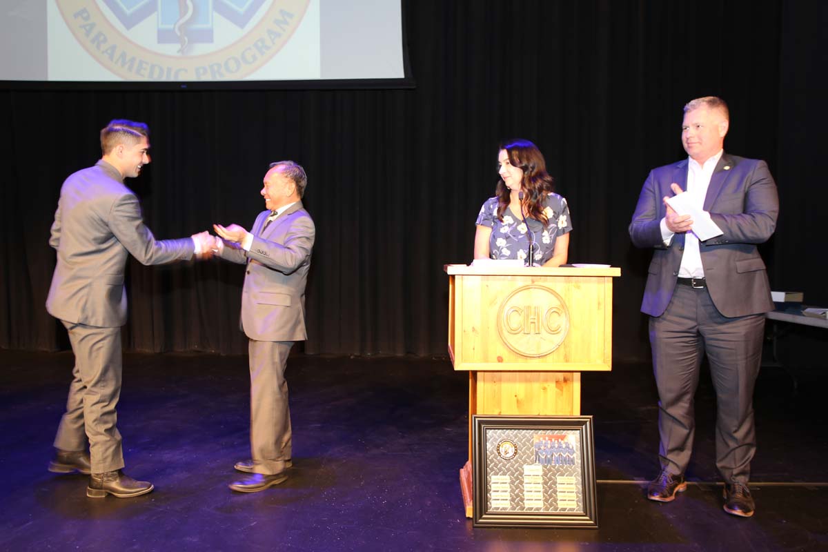 People attending the Paramedic Graduation