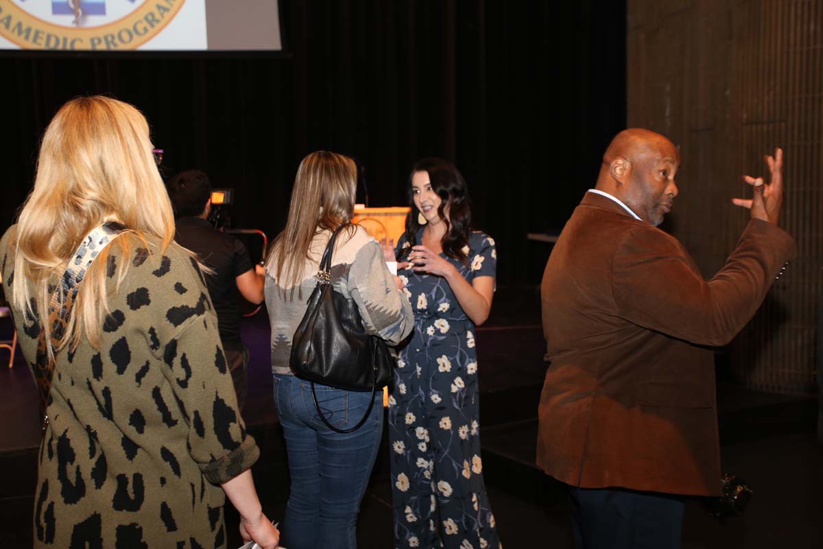 People attending the Paramedic Graduation