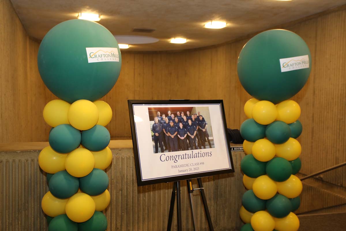 People enjoying the Paramedic Graduation