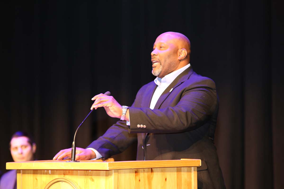 People enjoying the Paramedic Graduation