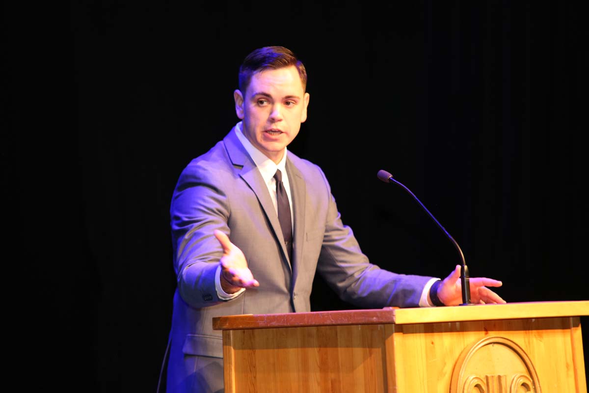 People enjoying the Paramedic Graduation