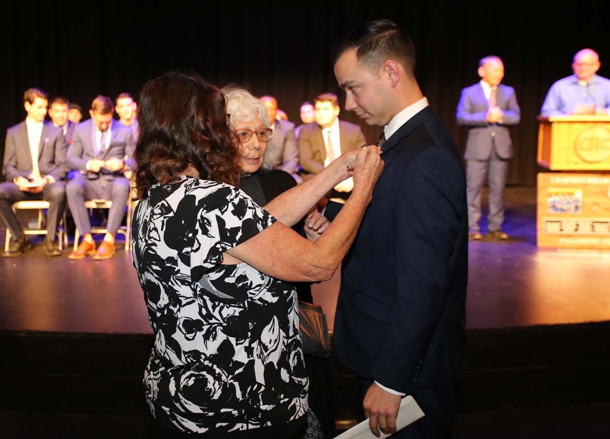 People enjoying the Paramedic Graduation